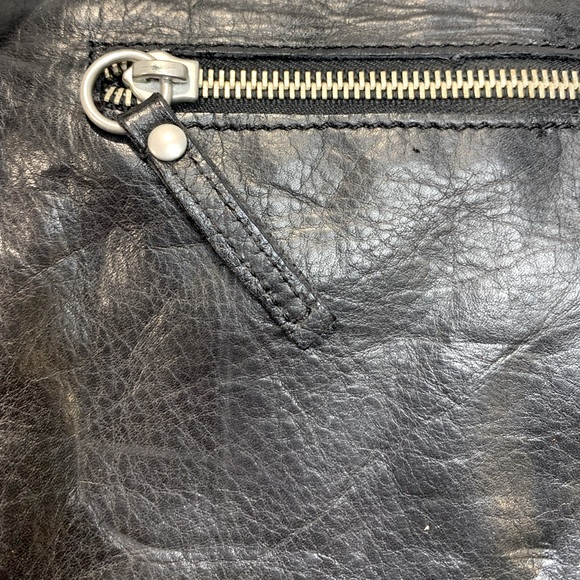 H&M x Karl Lagerfeld black leather cross body bag with silver hardware *Rare* - Picture 8 of 14